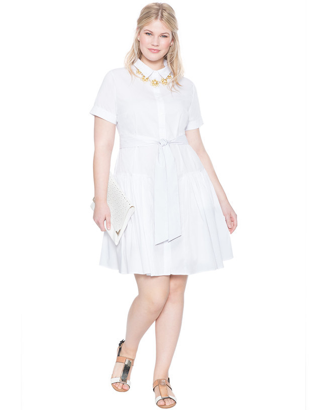 This chic but relaxed belted shirtdress.