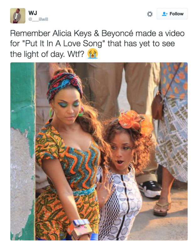 And even though an ENTIRE music video was filmed for the song, the world never got to see it after the single was cancelled AND EVERYONE MOURNED!