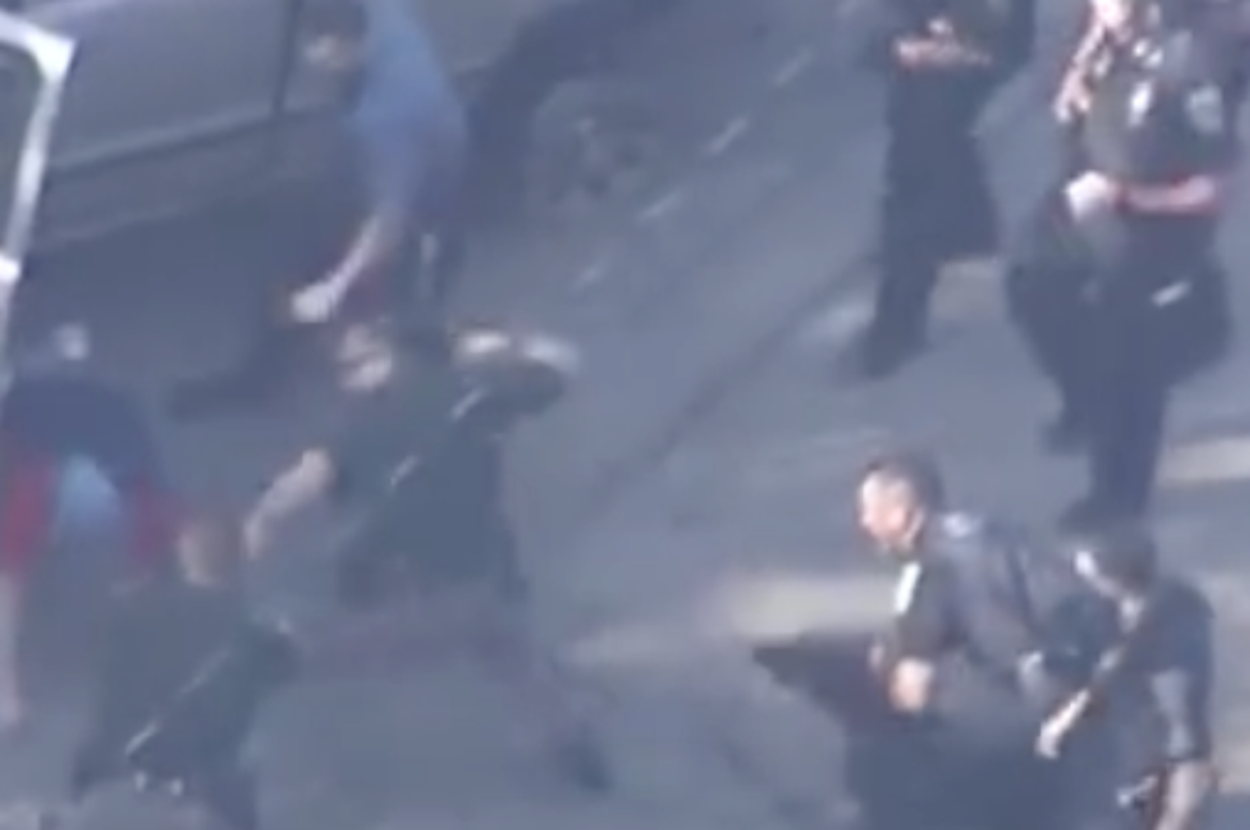 Two Officers Relieved Of Duty After Beating Chase Suspect On Live TV