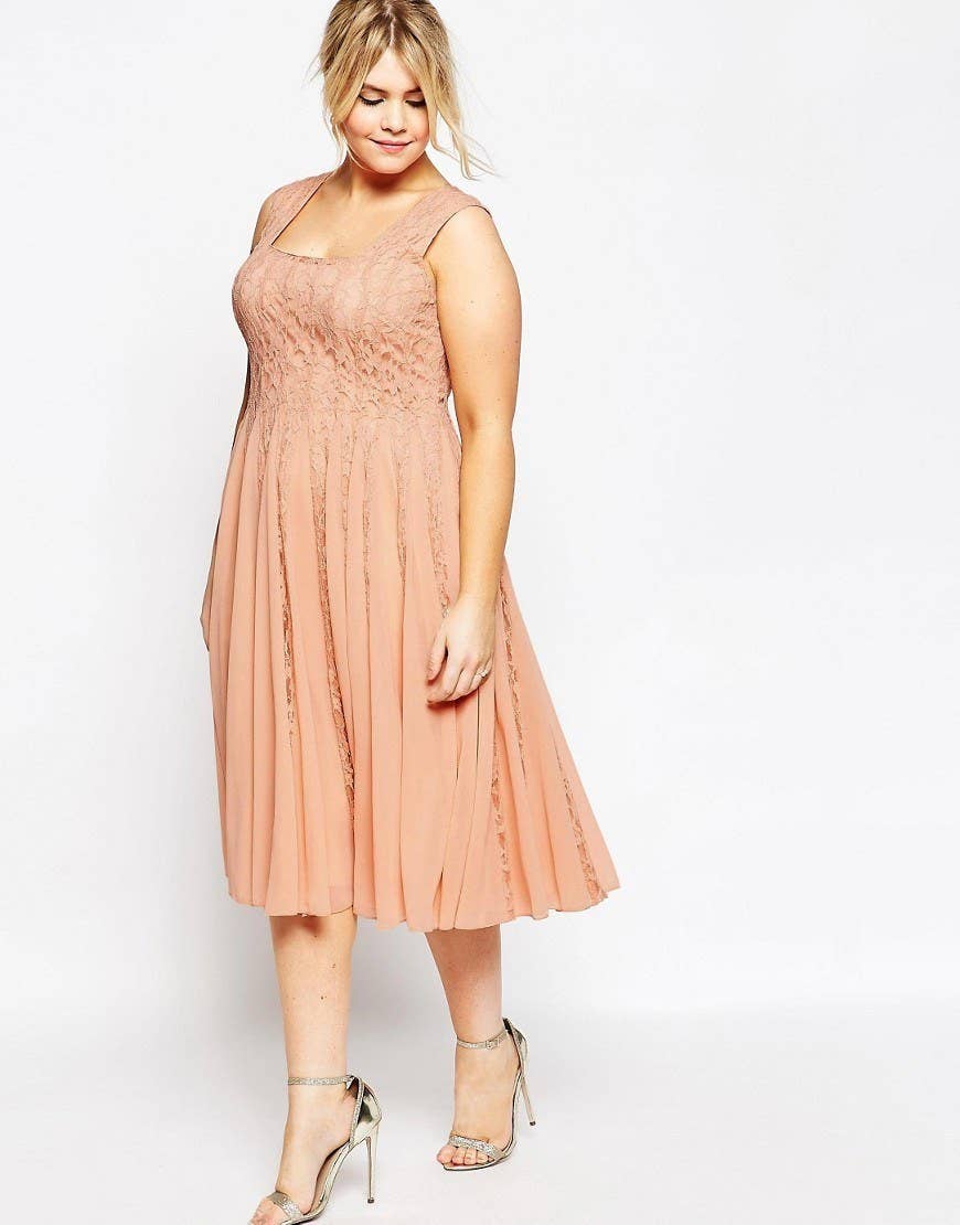 chinese dress ladies Peach Lace Dress — Madi Mac Fashions