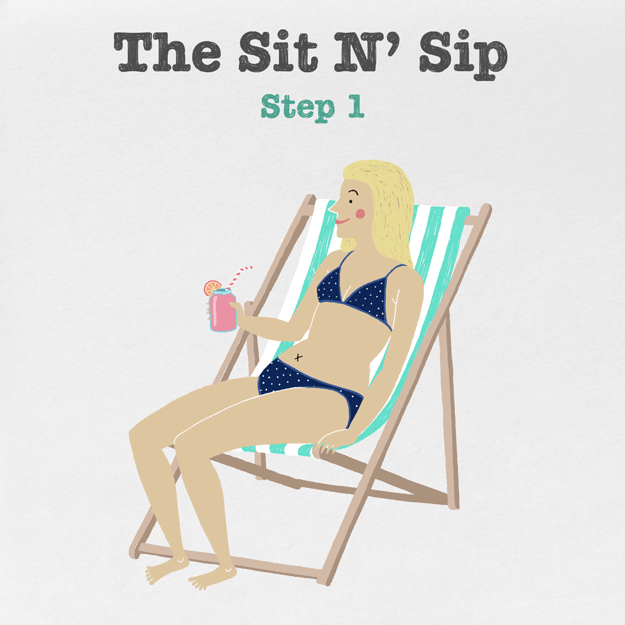 Sitting with your fresh smoothie in hand, lean forward to take a sip. Difficulty: Max laxReps: 10–15, depending on how many sips it takes to finish smoothie