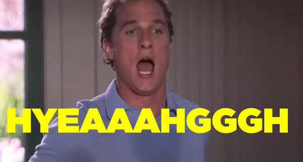 Matthew McConaughey has been in a lot of movies. Therefore, he has made a lot of noises.