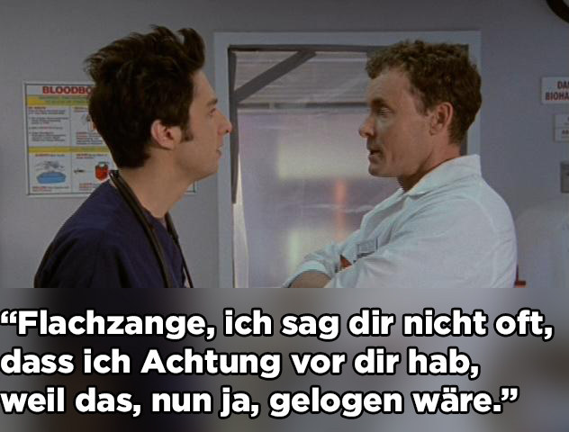 16 grandiose Sprüche von Dr. Cox aus Scrubs, die Dich immer zum Lachen