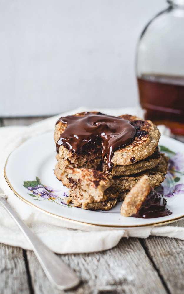 Oatmeal Chocolate Chip Cookie Pancakes