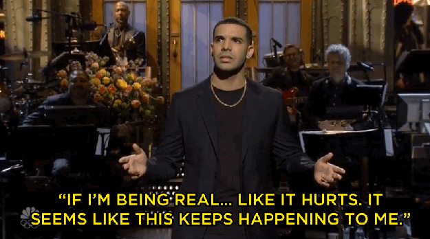 Drake opened with the pain he feels from finding out he's being constantly turned into memes.