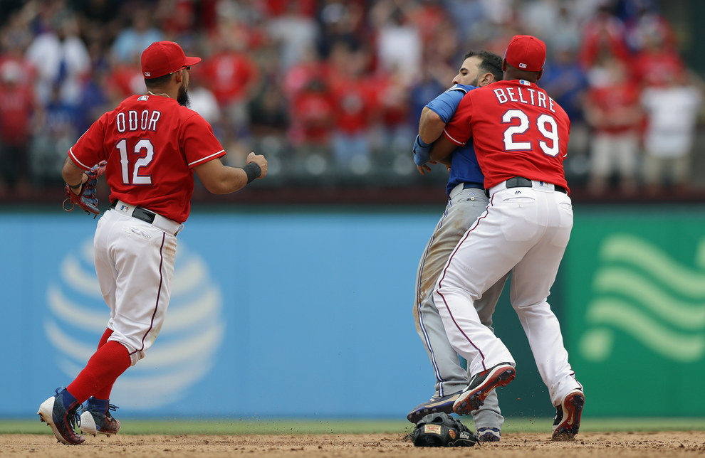 Rougned Odor Suspended 8 Games for Jose Bautista Fight