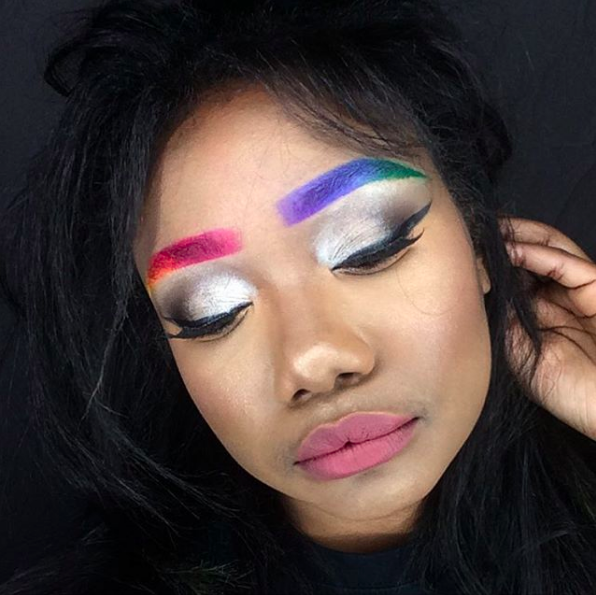 GUYS. Meet "rainbrows," AKA the prettiest freaking beauty trend happening right now.