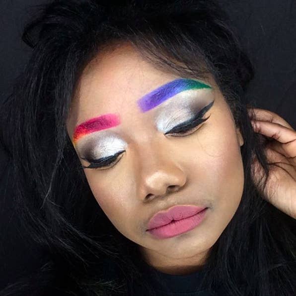Rainbow Eyebrows Are The Newest Beauty Trend And They're Amazing