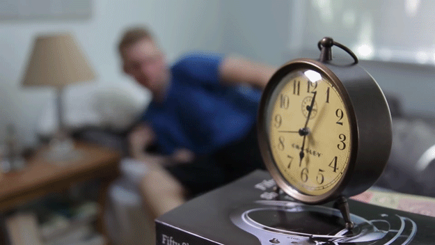 Nothing will get you moving like the possibility of being late. Use that adrenaline to your advantage. Push through the tears and get to work on time.