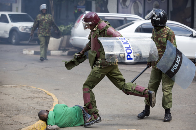 Speaking Tuesday, Inspector-General of Police Joseph Boinnet said an internal investigation would be launched into the officers filmed beating the man, but said that other protesters had thrown stones at officers: