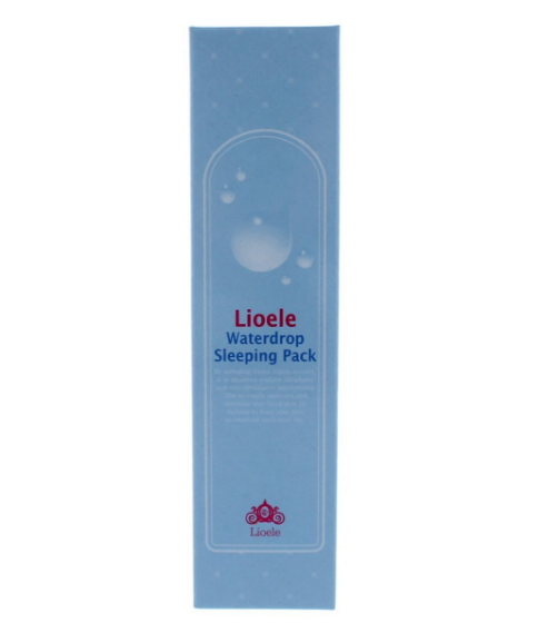 Lioele Waterdrop Sleeping Pack absorbs without feeling sticky and works at preserving the elasticity of your skin while you're sleeping.