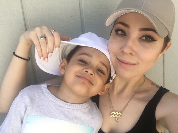 This is Brittaney Benesh and her 4-year-old son, Ayden. They live in Vallejo, California.