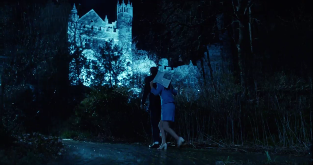 The trailer contains some pretty accurate throwbacks to the original, like the opening shot of Janet and Brad approaching the castle.