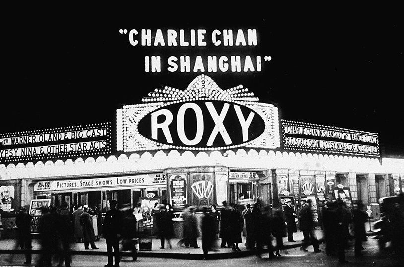 Kiosk of Samuel Rothafel&#x27;s namesake Roxy Theatre, which opened in 1927.