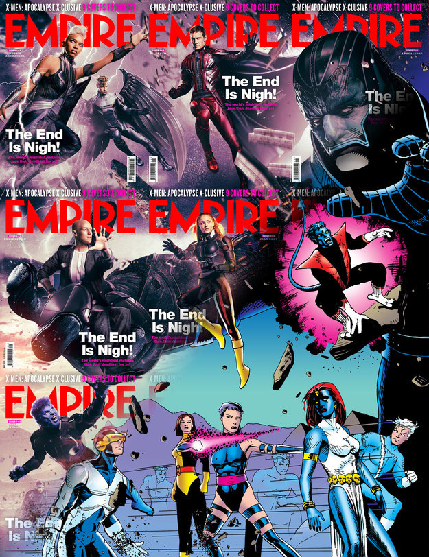 Before the release of X-Men: Apocalyse she decided to do the same with X-Men's uniforms as they were portrayed on the covers of Empire magazine.