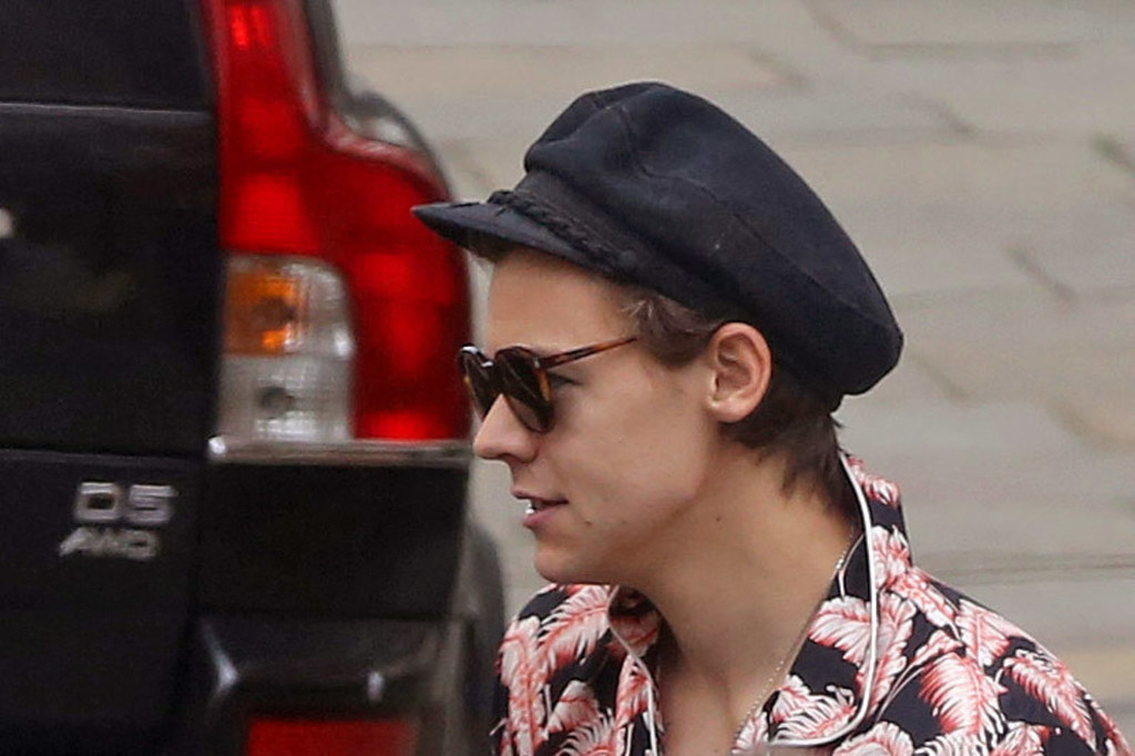 harry styles wearing a hat