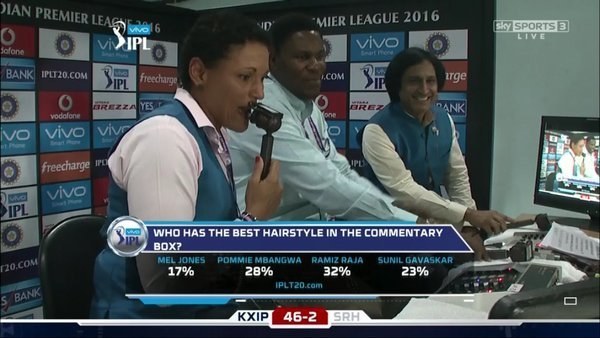 One amazing poll asked viewers to vote on commentator hairstyles.