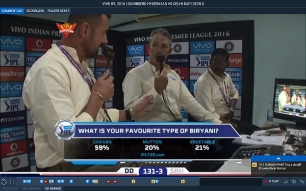 Then there was the one where viewers were asked to choose their favourite style of biryani.