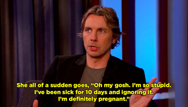 Last year, Dax and his wife, Kristen Bell, were in Atlanta when Kristen had a pregnancy scare.