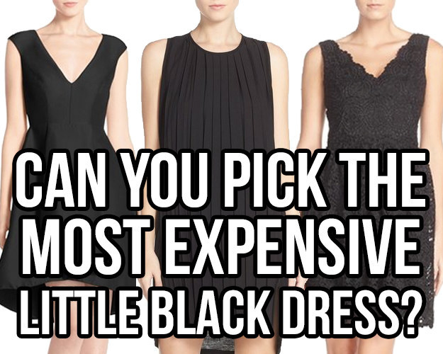 expensive little black dress