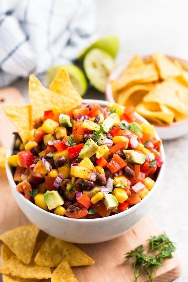 Avocado, Mango and Black Bean Salsa