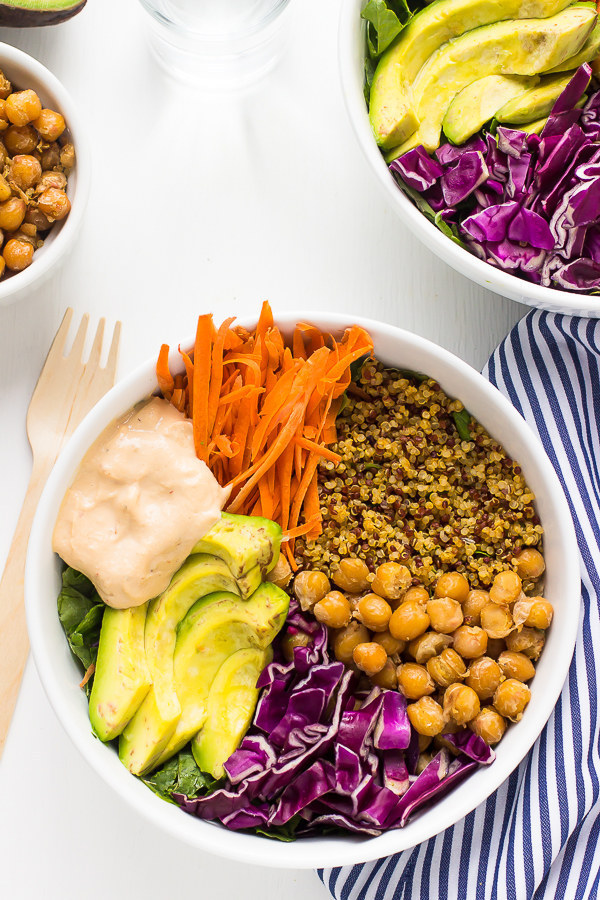 Quinoa Vegetable Nourish Buddha Bowl