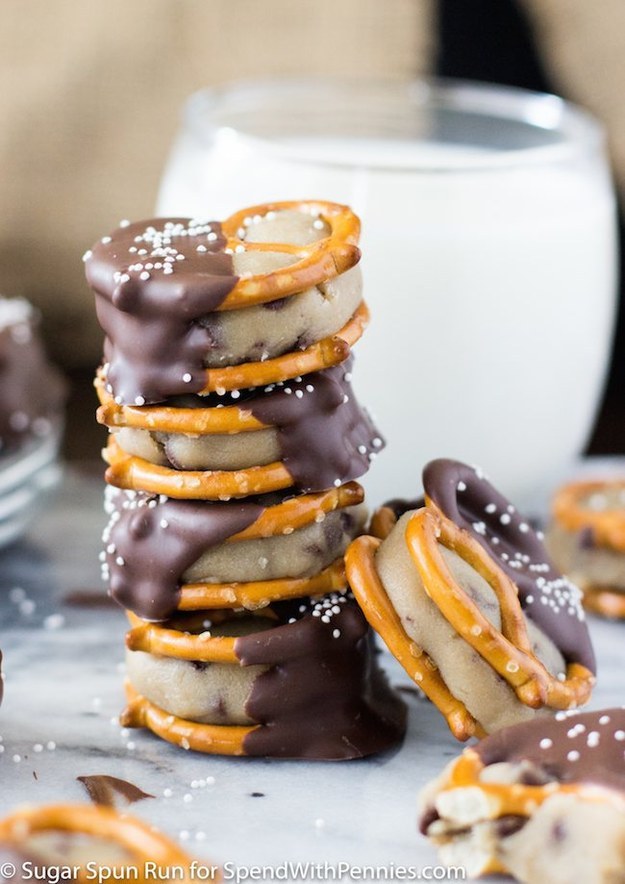 Cookie Dough Pretzel Bites