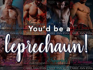leprechaun from @CarrieAnnRyan's Dante's Circle series!