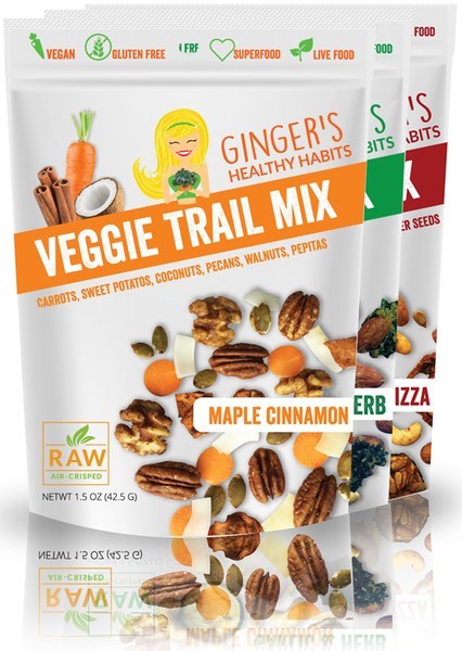 Dedicated to providing snacks made from the highest quality, healthy ingredients, Ginger's Healthy Habits recently launched an assortment of Veggie Trail Mix guaranteed to satisfy your cravings. The trail mix is made entirely of nuts and dehydrated vegetables that pack all the nutrients. Try unique flavors like Garlic & Herb, Pepperoni Pizza, and Maple Cinnamon Trail Mix.