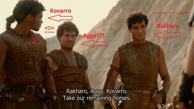 Who cares, right? WELL. As Redditor NANAs_Mic points out, Aggo was the name of one of Dany's men back in Season 2.