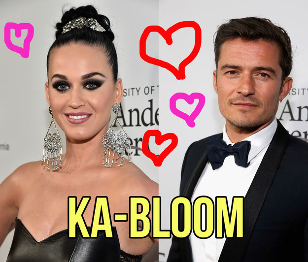 This is Katy Perry and Orlando Bloom: two very pretty people who are dating.