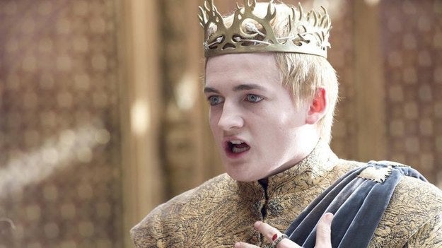 Let this picture of Joffrey serve as a warning: SPOILERS FOR THIS WEEK'S GAME OF THRONES FOLLOW!