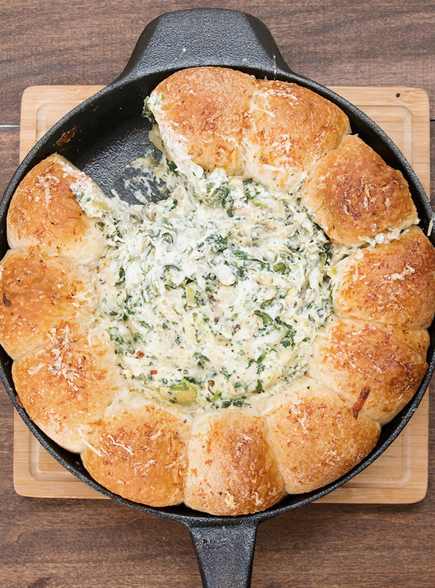 Spinach dip is the best.