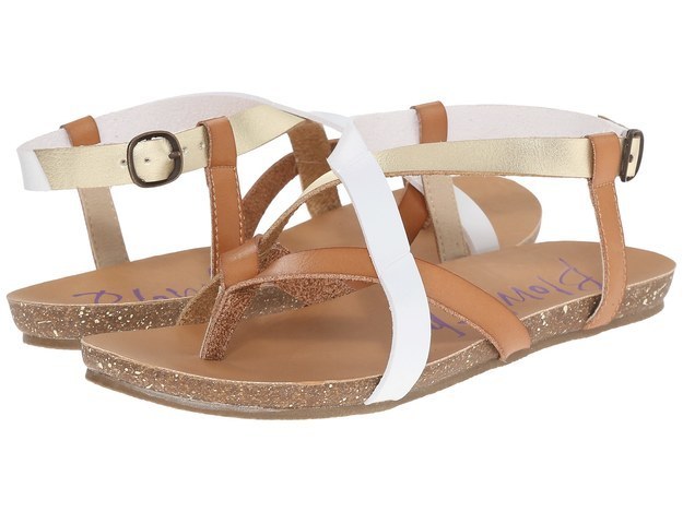 Metallic sandals that are surprisingly comfortable.