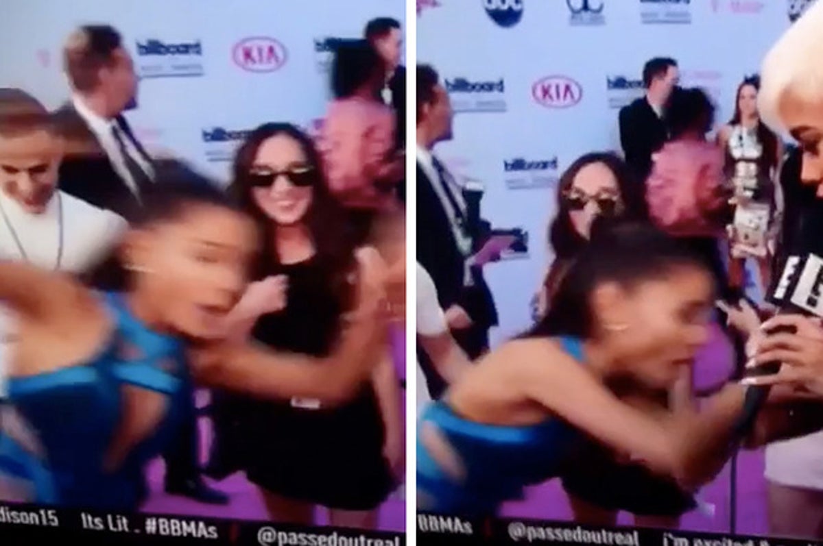 Ariana Grande Fell Over On The Billboard Music Awards Red Carpet