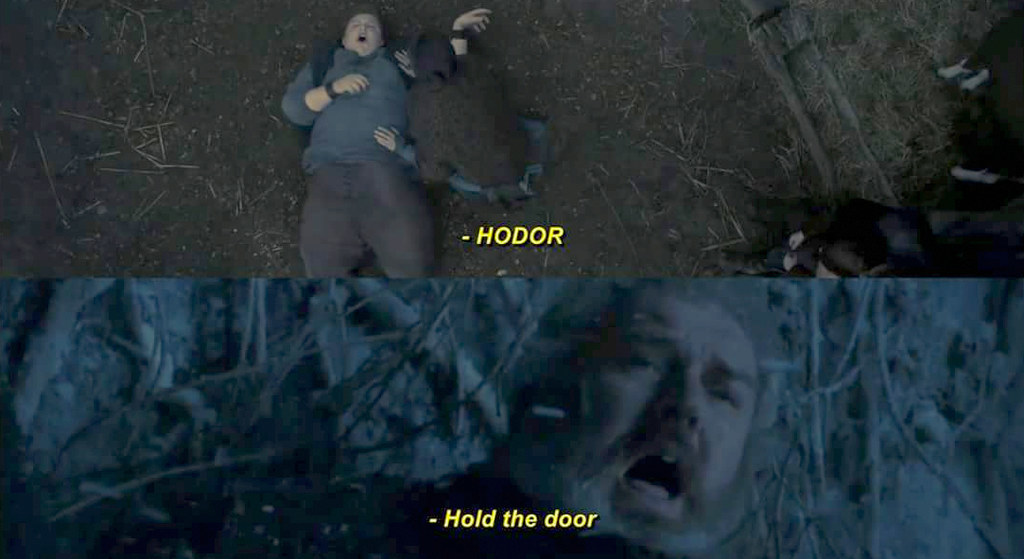 character as Hodor die wasn't horrific enough, Bran also realises he w...