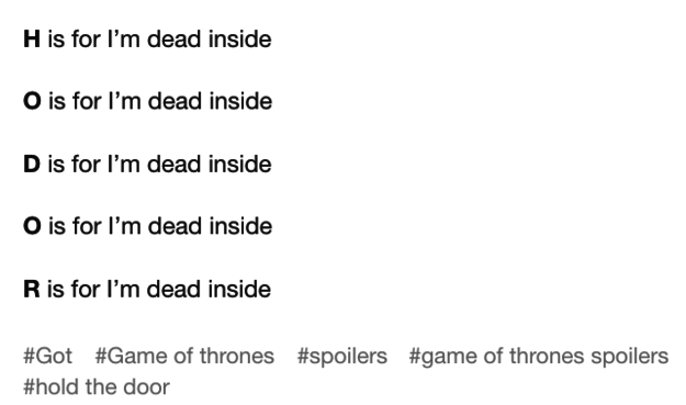 In what was probably the most gut-wrenching episode ending since the Red Wedding, the internet understandably was immediately in need of a hug.