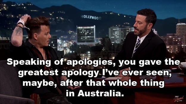 Of course, Kimmel needed to know more, and asked Johnny about how the whole apology unfolded.