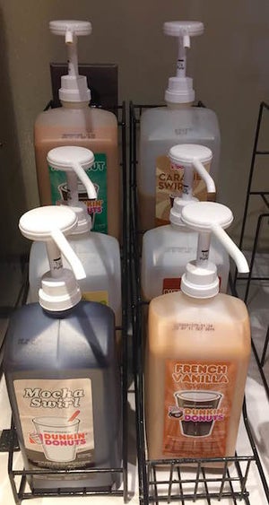 dunkin pump flavors