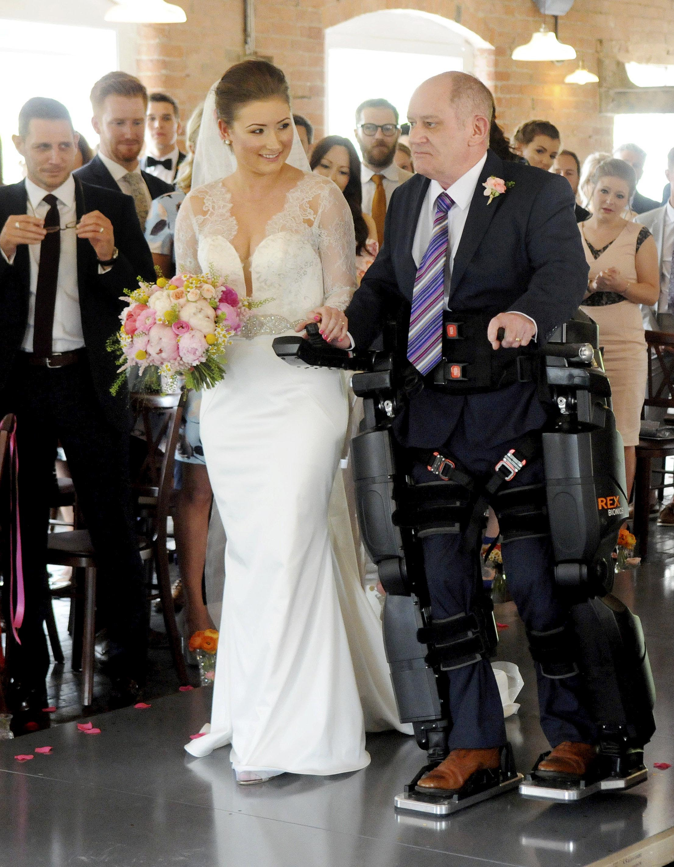 This Paralysed Dad Walked His Daughter Down The Aisle With The Help Of ...