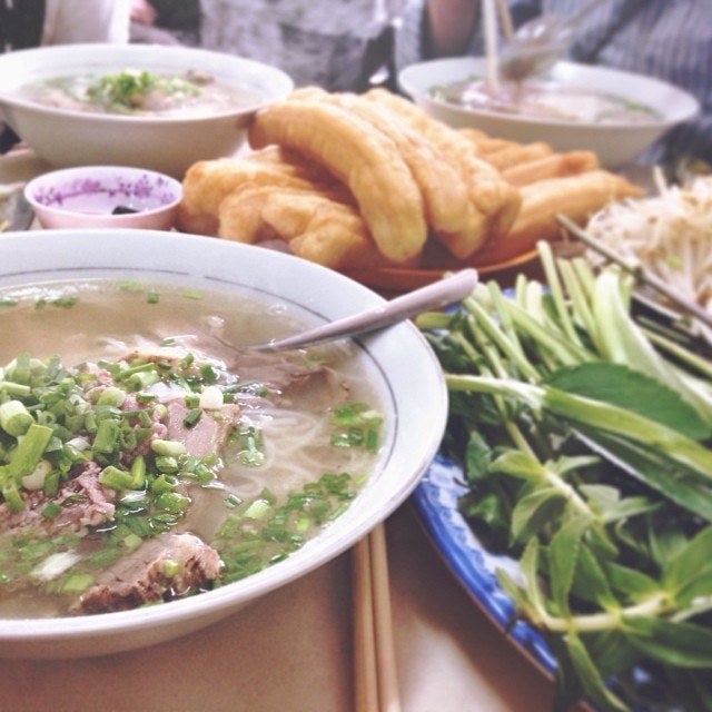 Lunch at Phở Hoa, in Ho Chi Minh City.