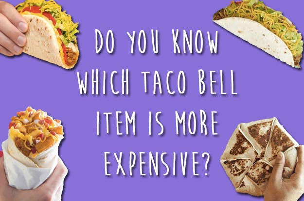 Can You Spot Which Taco Bell Item Is More Expensive