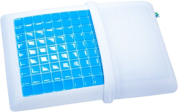 A cooling gel pillow that you don't have to flip to the cold side in the middle of the night.