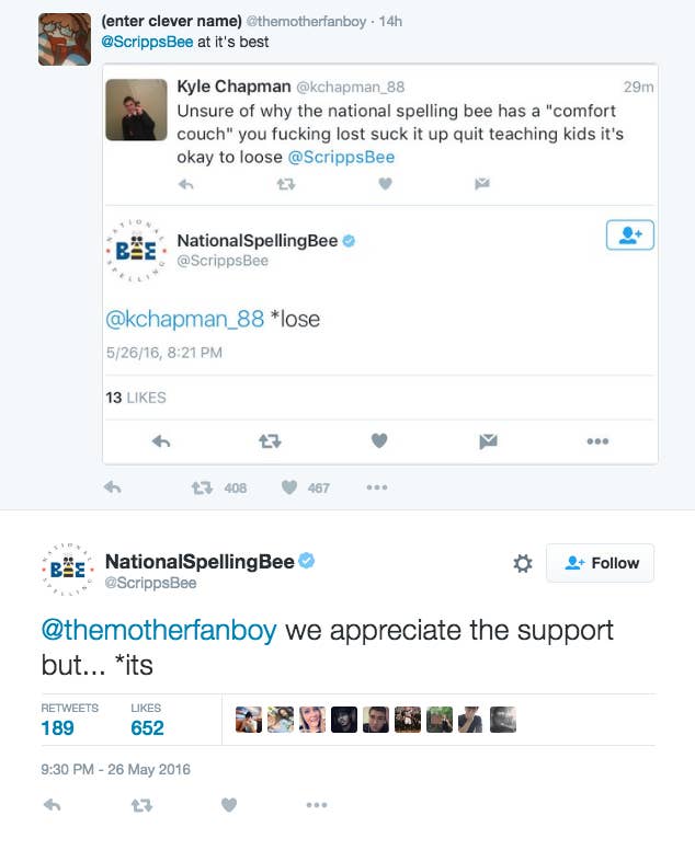 This Guy Got Burnt To A Crisp By A Spelling Bee Account On Twitter