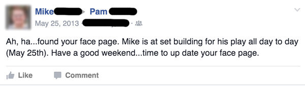 "face page"