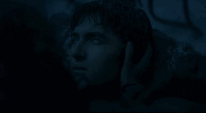 This episode picks up right where last week's left off, with Bran stuck in a vision and Meera trying to drag him to safety, away from the wights.