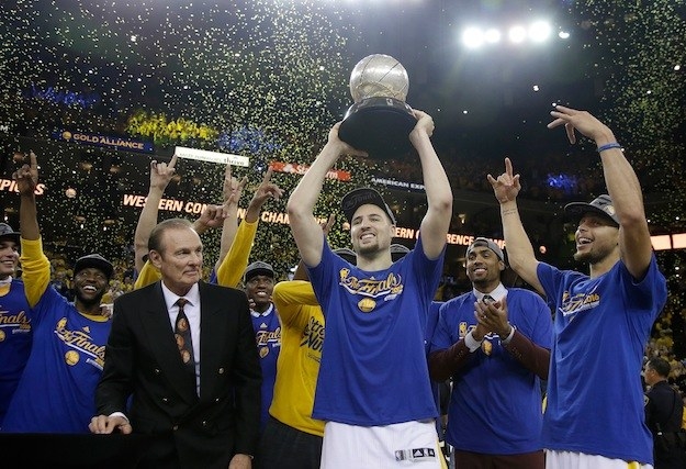 Last night, the Golden State Warriors beat the Oklahoma City Thunder, 96-88, in the NBA Conference Finals.