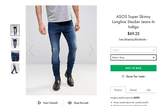 ASOS Wants You To Know Its Super Long Jeans Aren't A Mistake