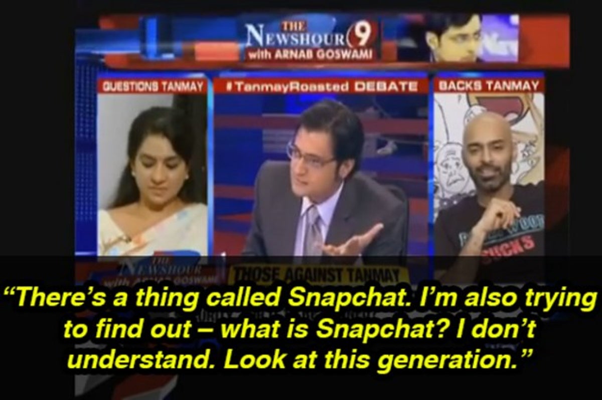 The Entire Internet Is Losing It Over This Video Of Arnab Goswami Trying To  Explain Snapchat
