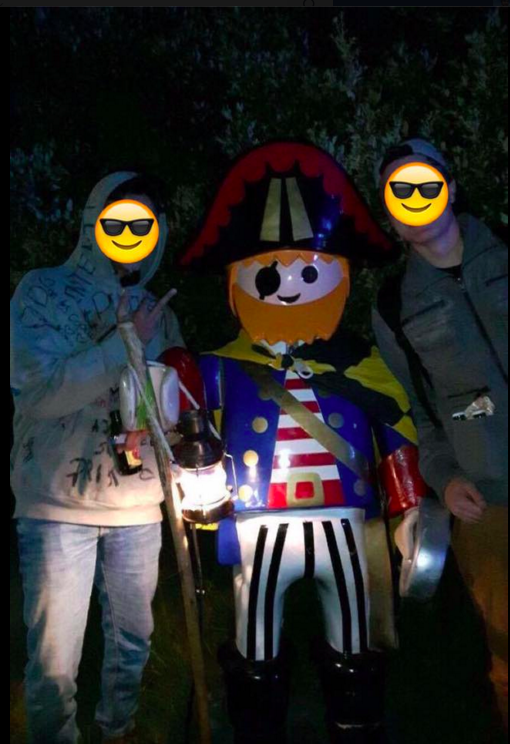 The next day, when French Newspaper Var-Matin shared the story, Facebook user "Leelou DallasMultipass" shared a photo of the pirate at a rave, saying "he's partying."